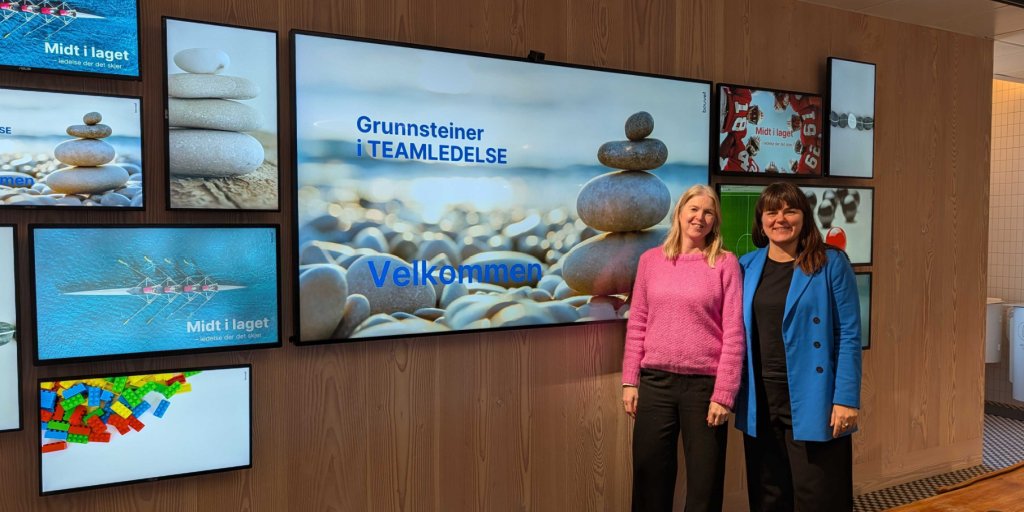 Bildet viser Linda Brattli og Merete Løland