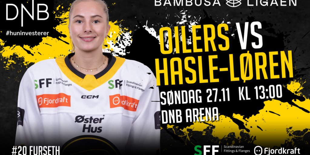 Illustrasjon og foto for kampen mellom Oilers og Hasle-Løren