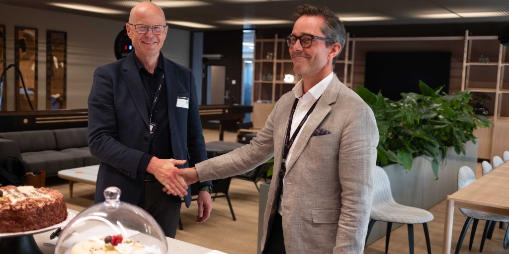 Per Gunnar Tronsli (Bouvet) og Thomas Hoff Hansen (Aker BP)