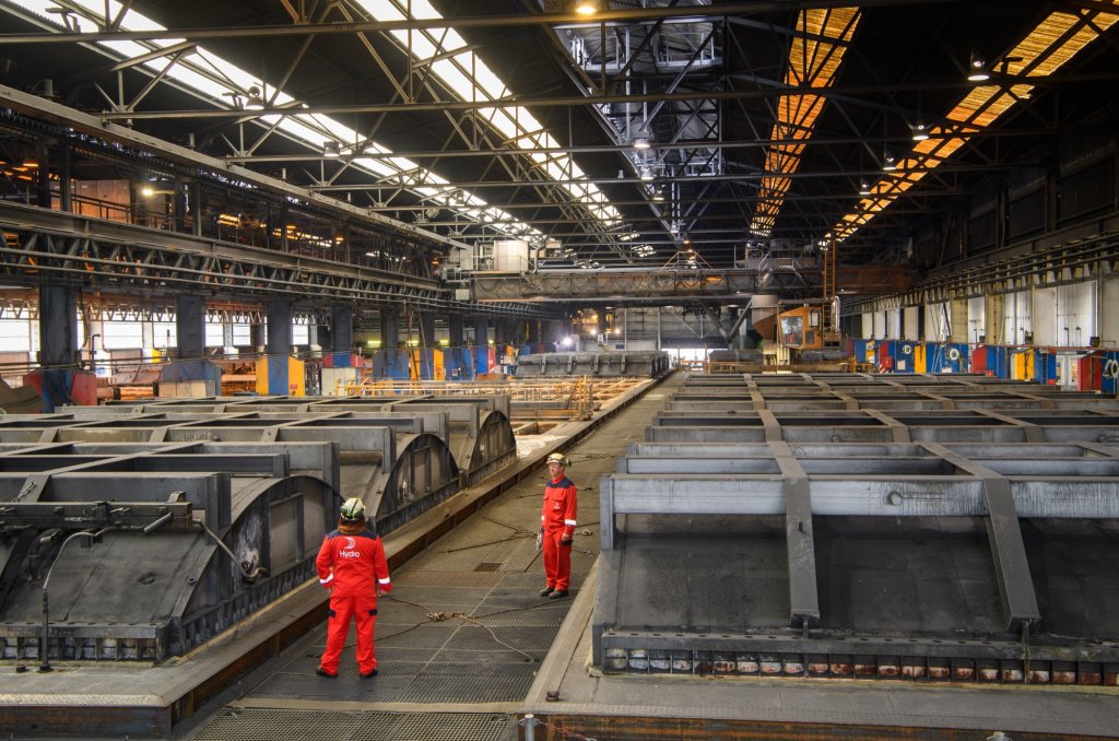 Bilde fra ett av Hydro sine anlegg. Foto: Hydro/Marius Motrøen