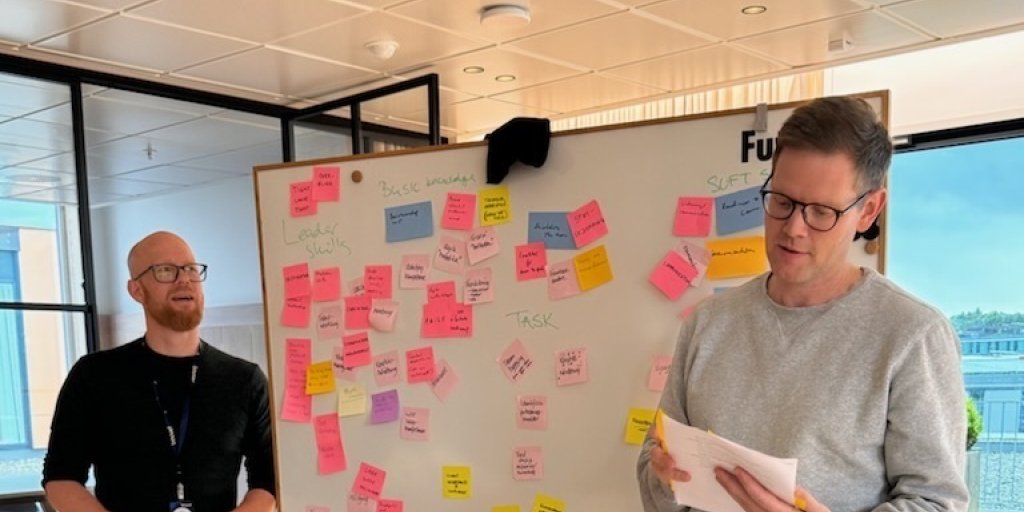 Bildet er fra en teamssamling i Bouvet