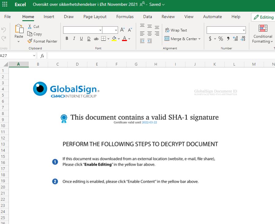 Secure document