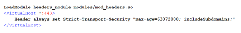 Apache set strict-transport-security header