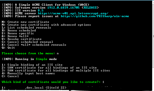 Let's Encrypt Desktop client