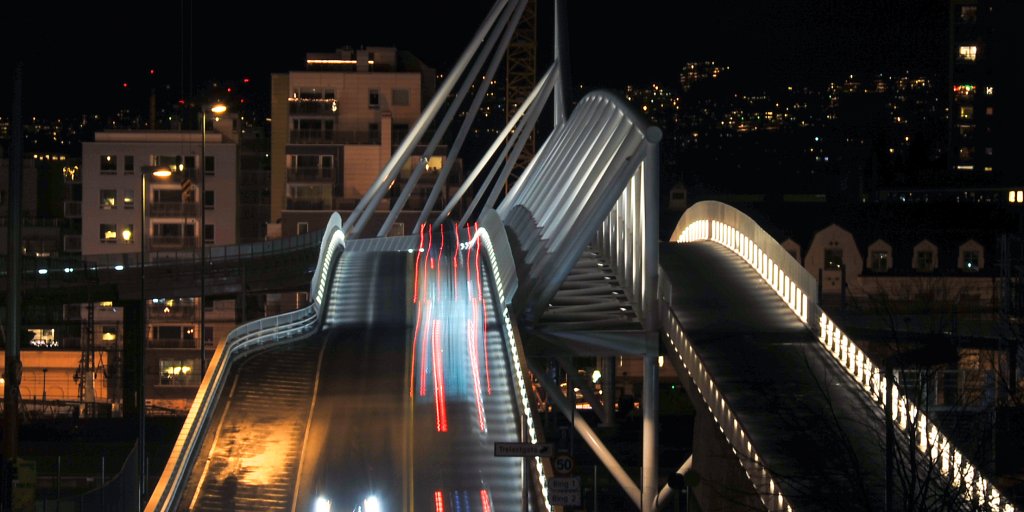 Nordenga bro, rv 162 over jernbaneområdet ved Oslo sentralstasjone.
Østre tangent.
