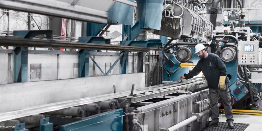 Bilde fra anlegg. Foto: Hydro 