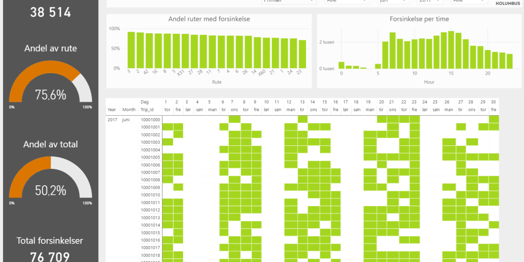 Kolumbus BI Dashboard