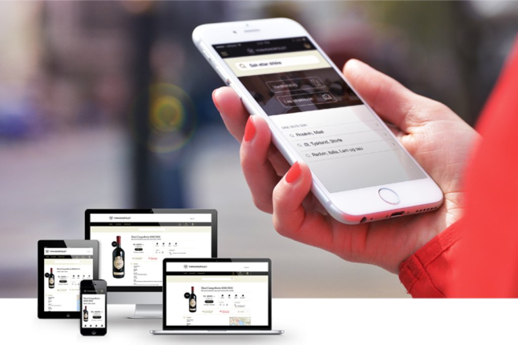Vinmonopolet app for mobil og desktop